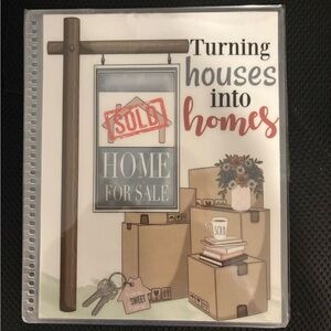 Turning Houses Into Homes Decorative 7X9 planner cover